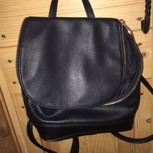 A New Day | small faux leather backpack